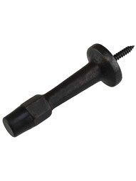 Solid-Bronze Baseboard Door Stop - 3"